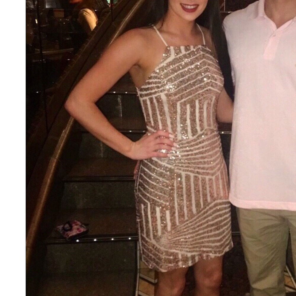 Gold sparkly dress